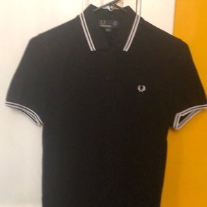 Fred Perry - Black and White tipped Polo